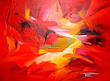 2010 Sea Dream in Red V painting